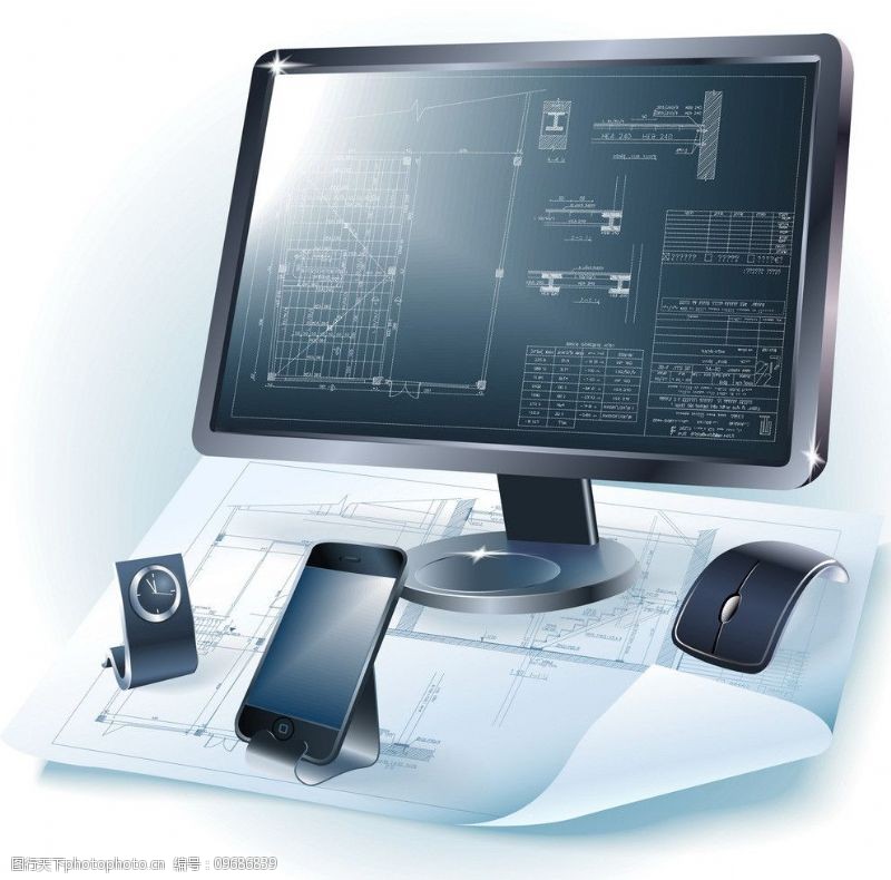 電腦輔助設計圖片素材與計算機輔助設備技術開發的融合與創新